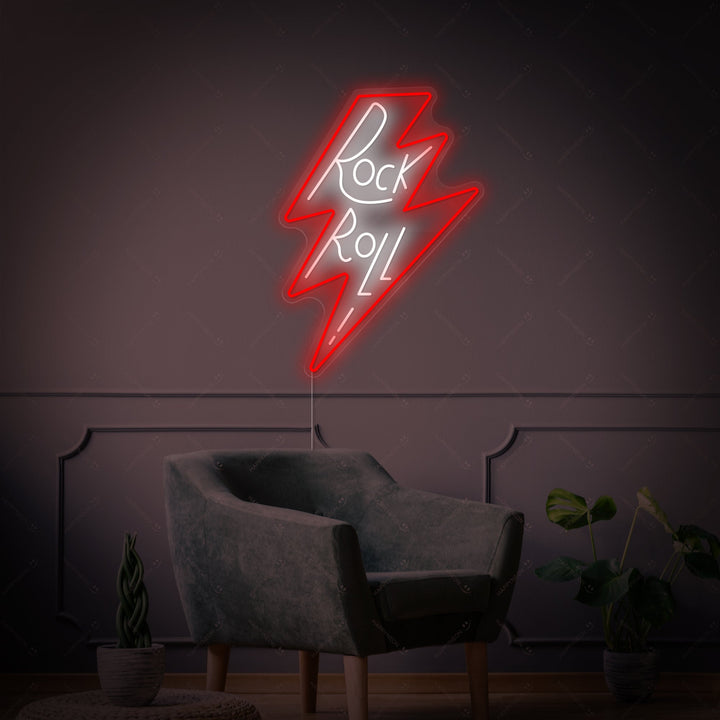 "Rock Roll" Insegna al neon