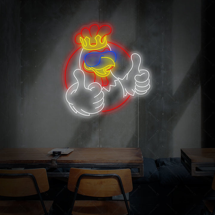 "Gallo Re" Insegna al neon