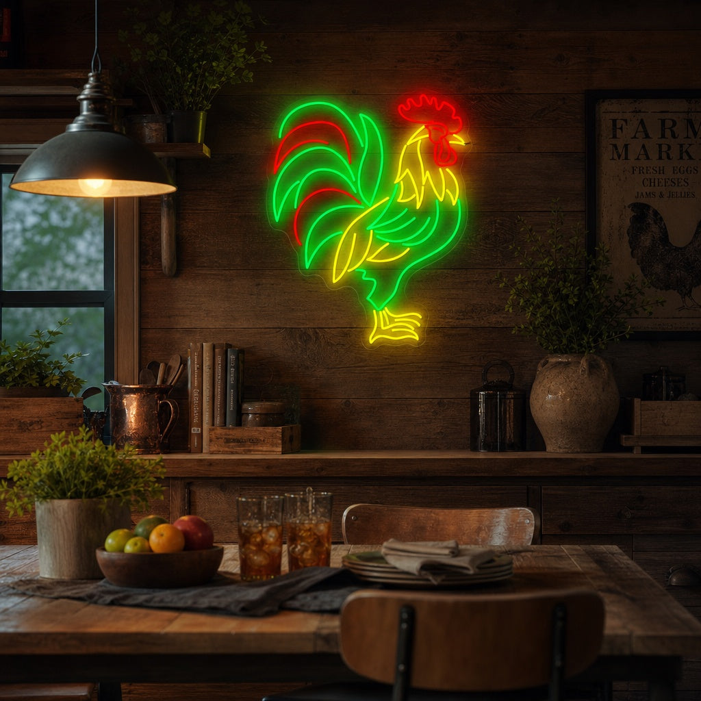 "Gallo" Insegna al neon