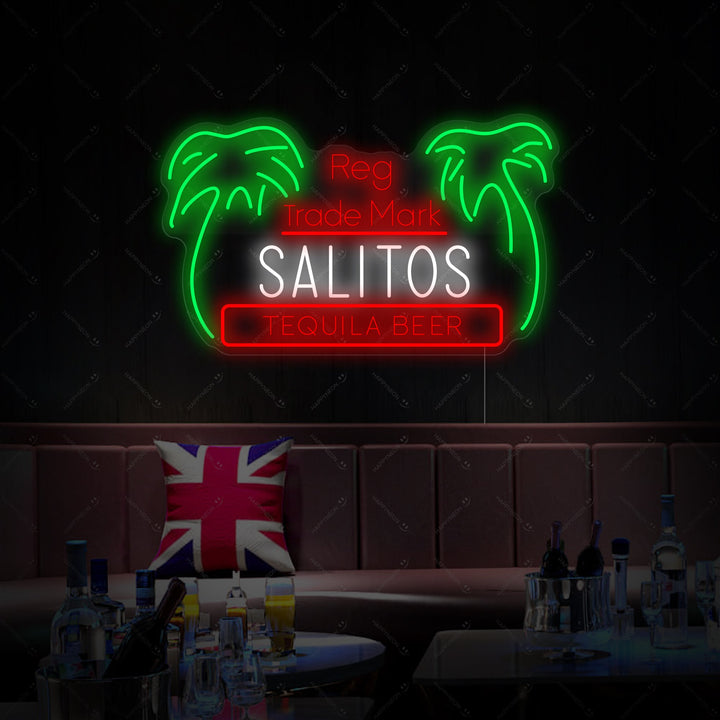 "Palma Salitos" Insegna al neon