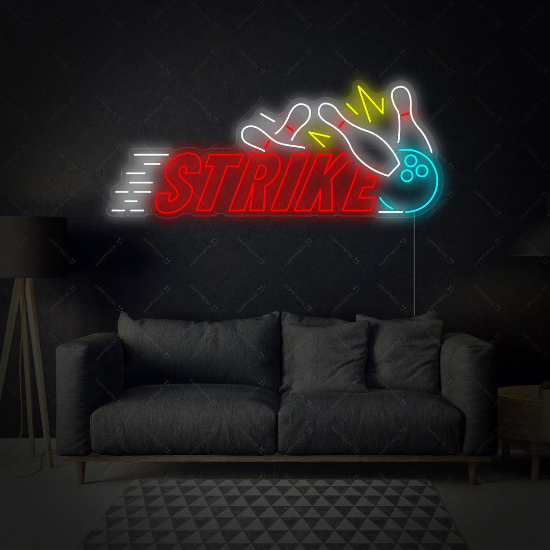 "Strike Bowling" Insegna al neon