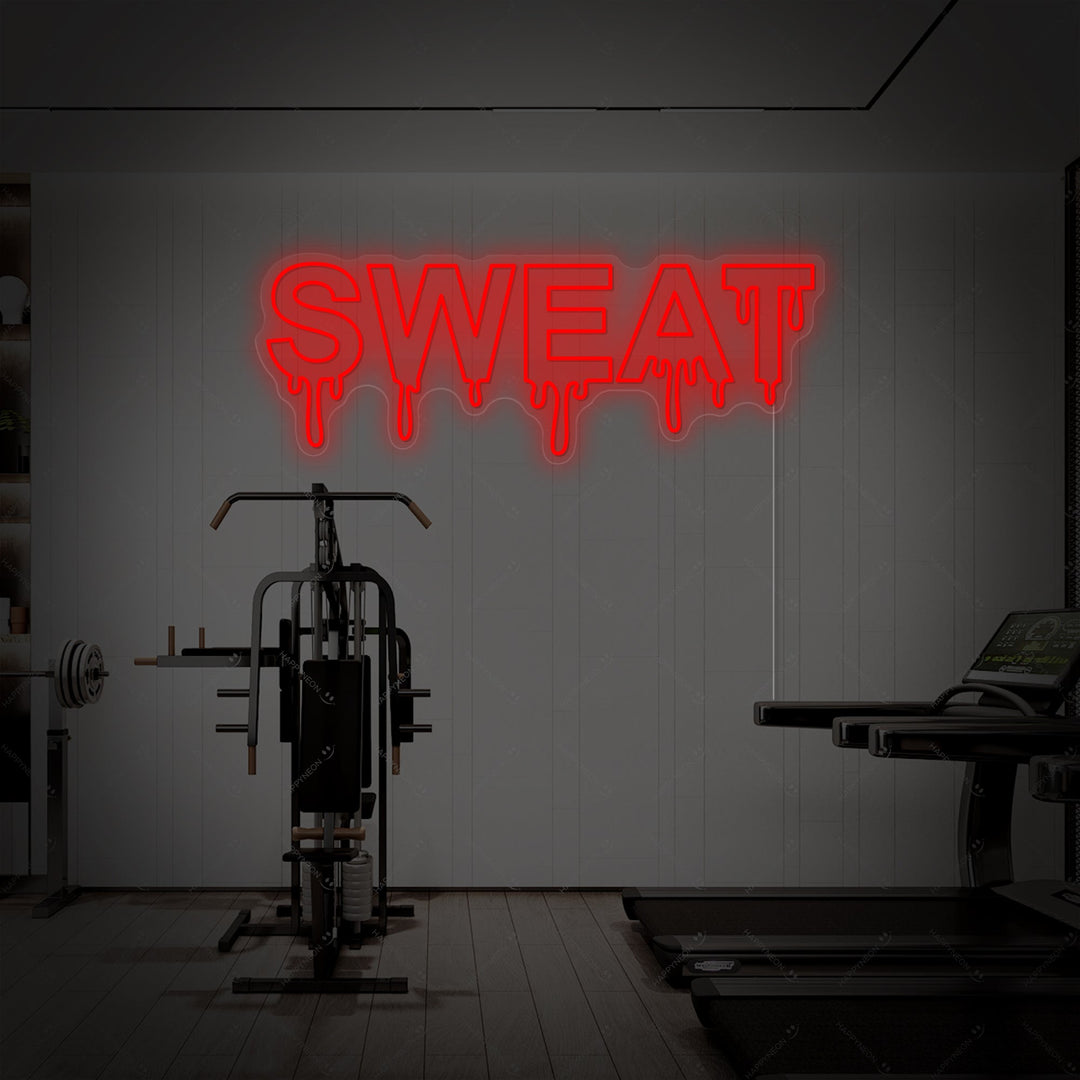 "Sweat" Insegna al neon