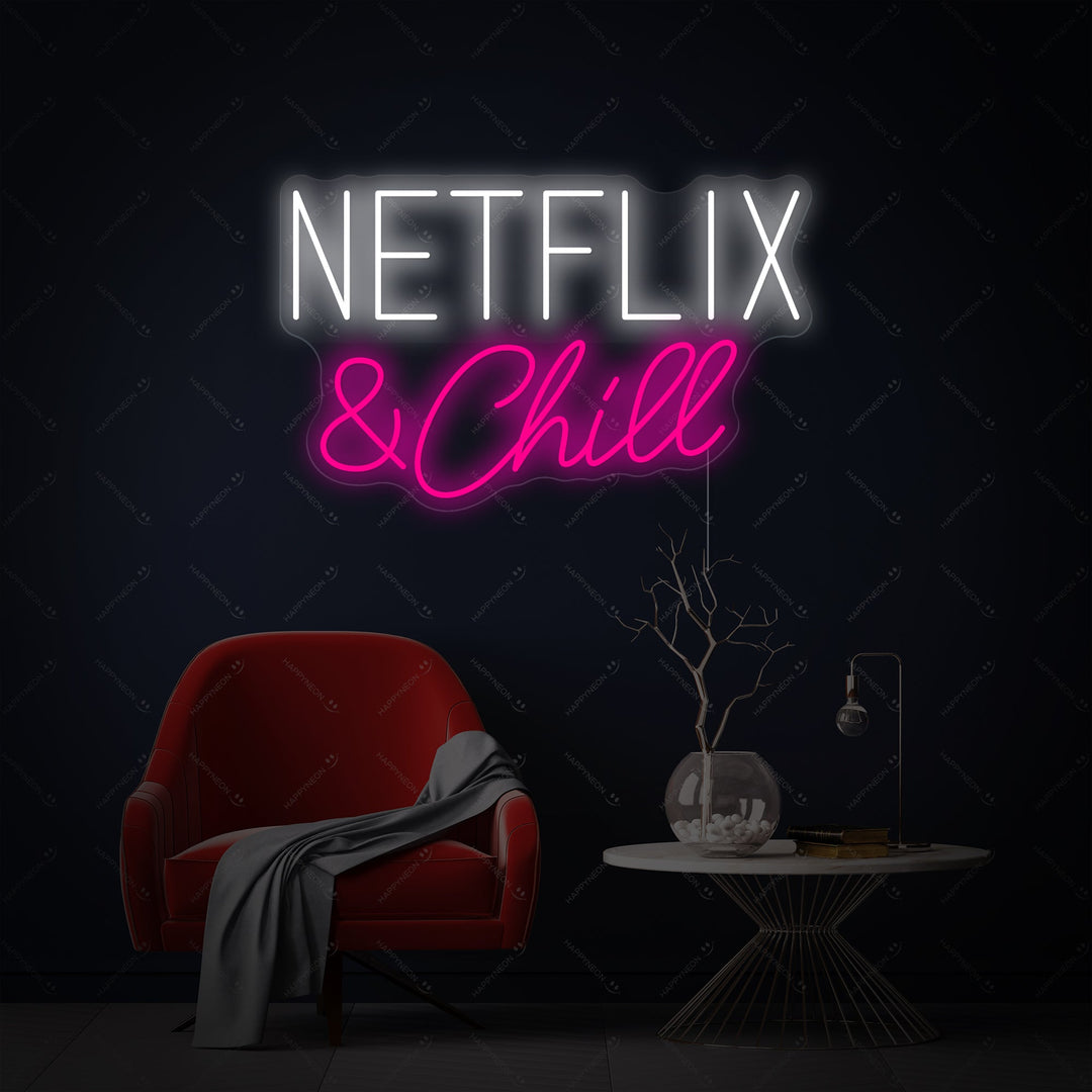 "TV Show & Chill" Insegna al neon