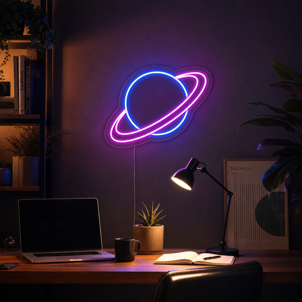 "Pianeta Universo" Insegna al neon