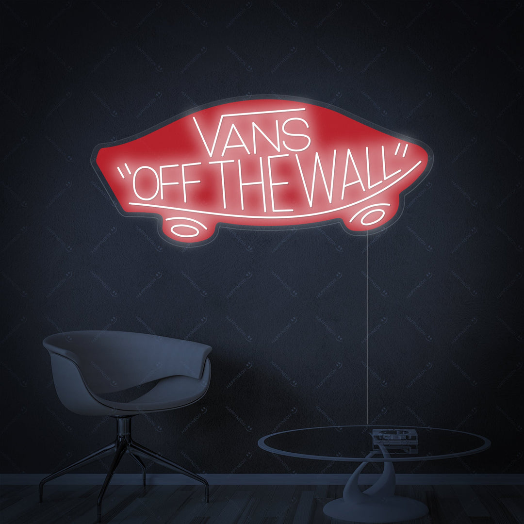 "Vans Off The Wall" Insegna al neon