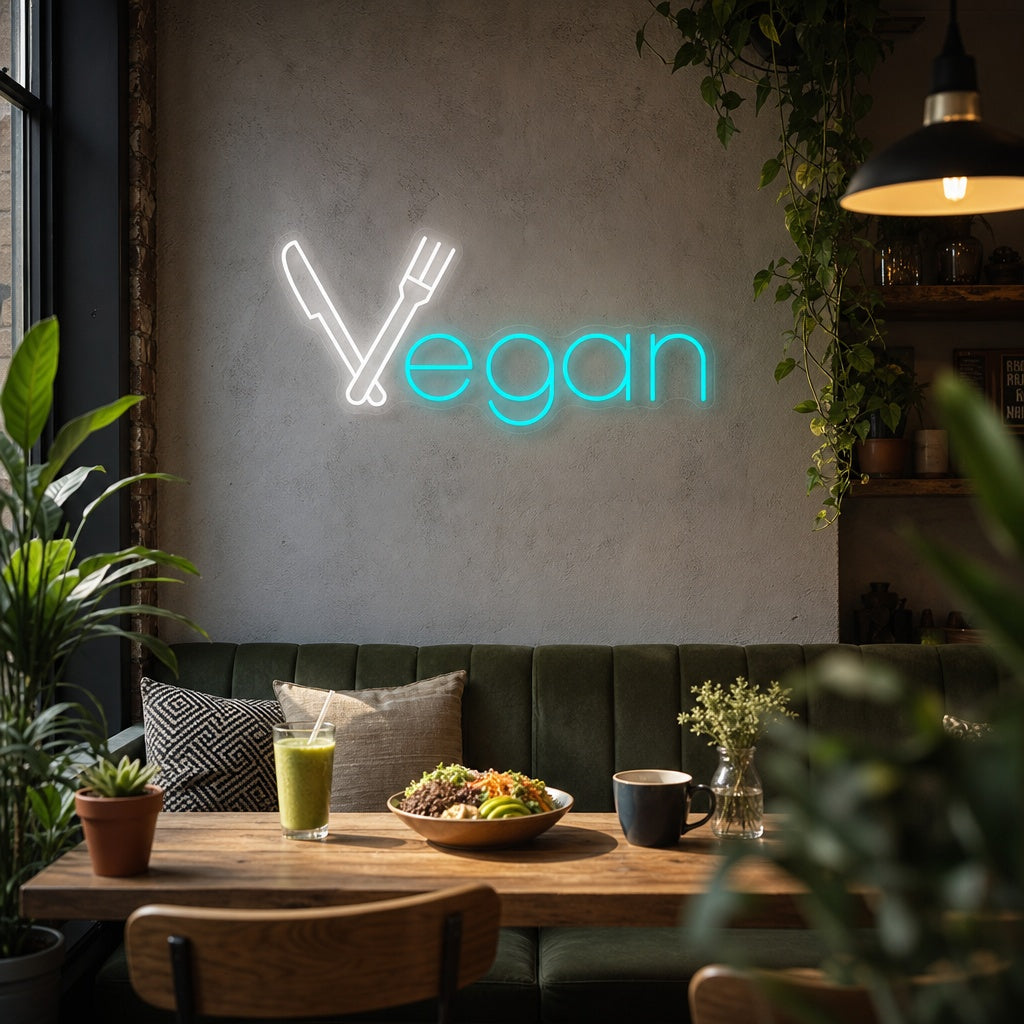 "Vegan" Insegna al neon