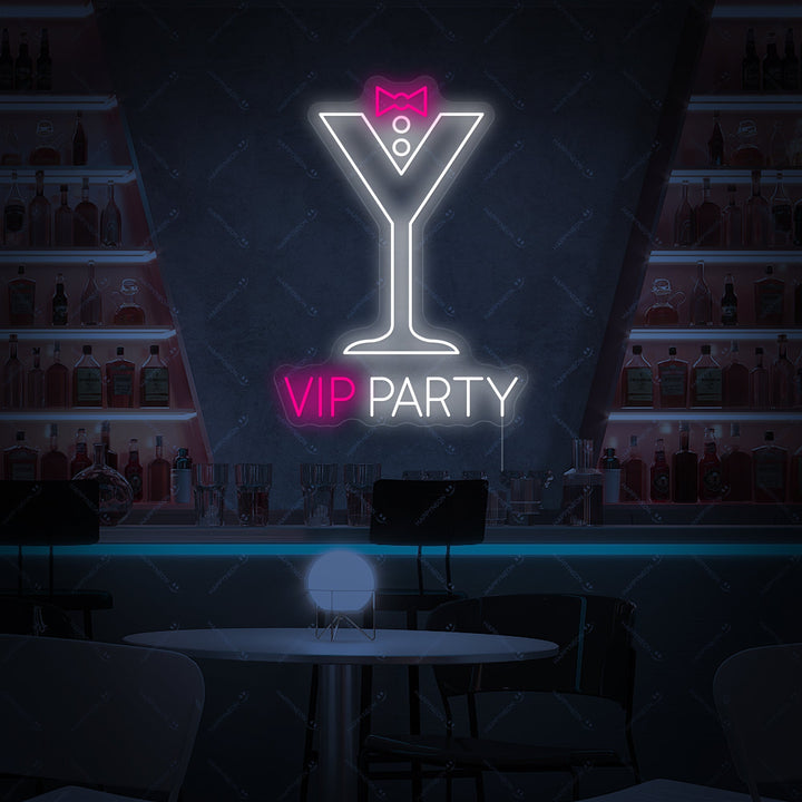 "Vip Party" Insegna al neon