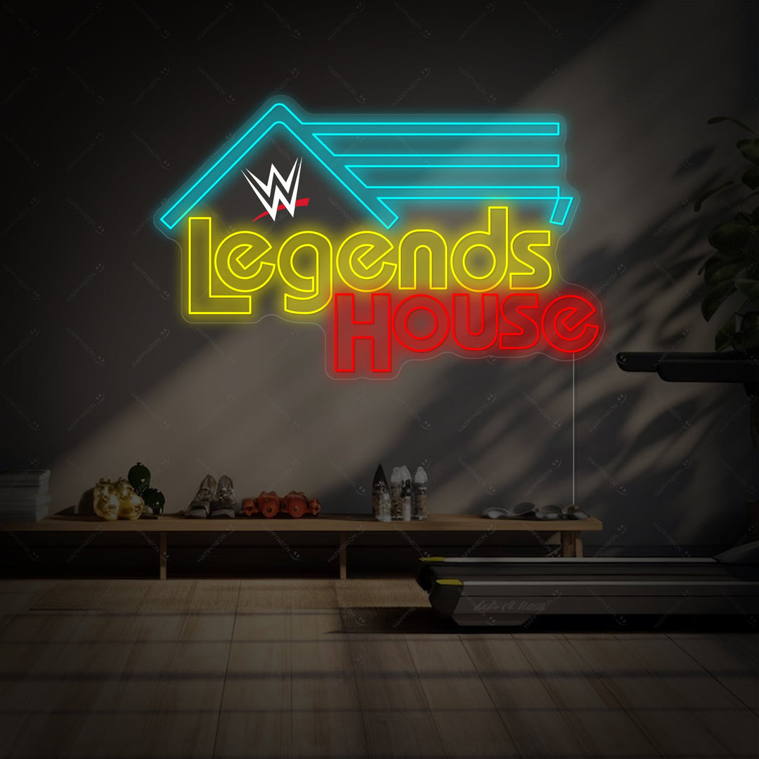 "Wwe Legends House" Insegna al neon