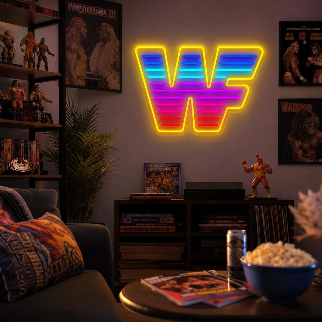 "Wwf Wrestling" Insegna al neon