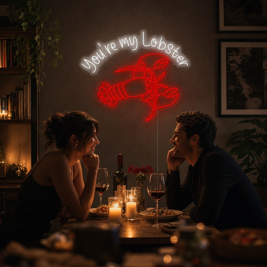 "You're My Lobster" Insegna al neon