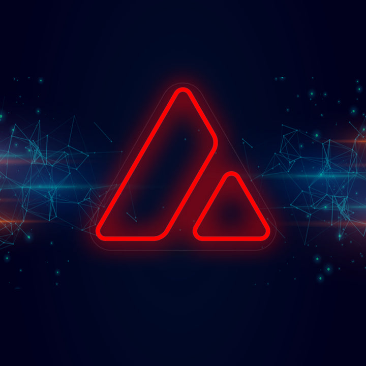 "AVAX Avalanche" Insegna al neon