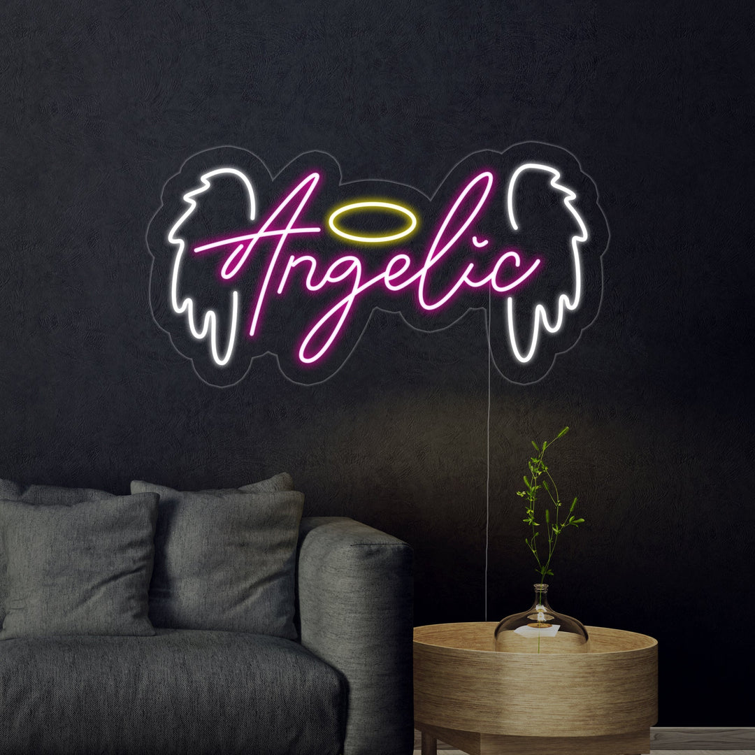 "Angelo, Angelic" Insegna al neon
