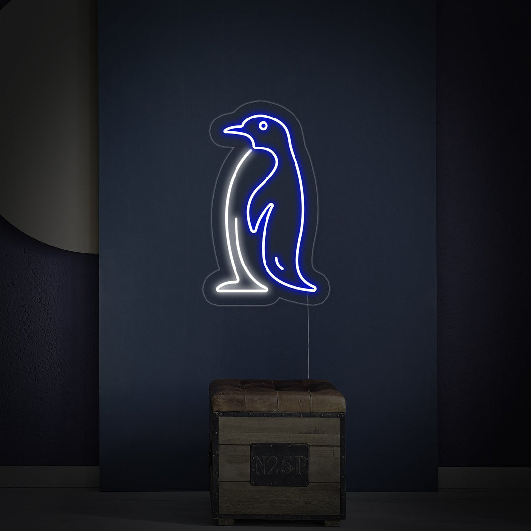 "Pinguino Antartico" Insegna al neon