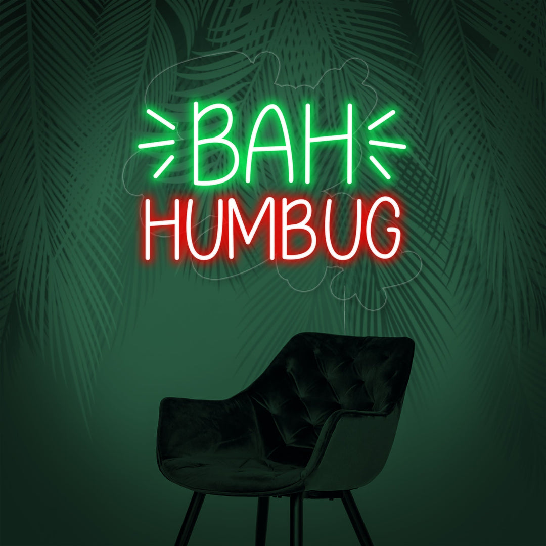 "Bah Humbug" Insegna al neon