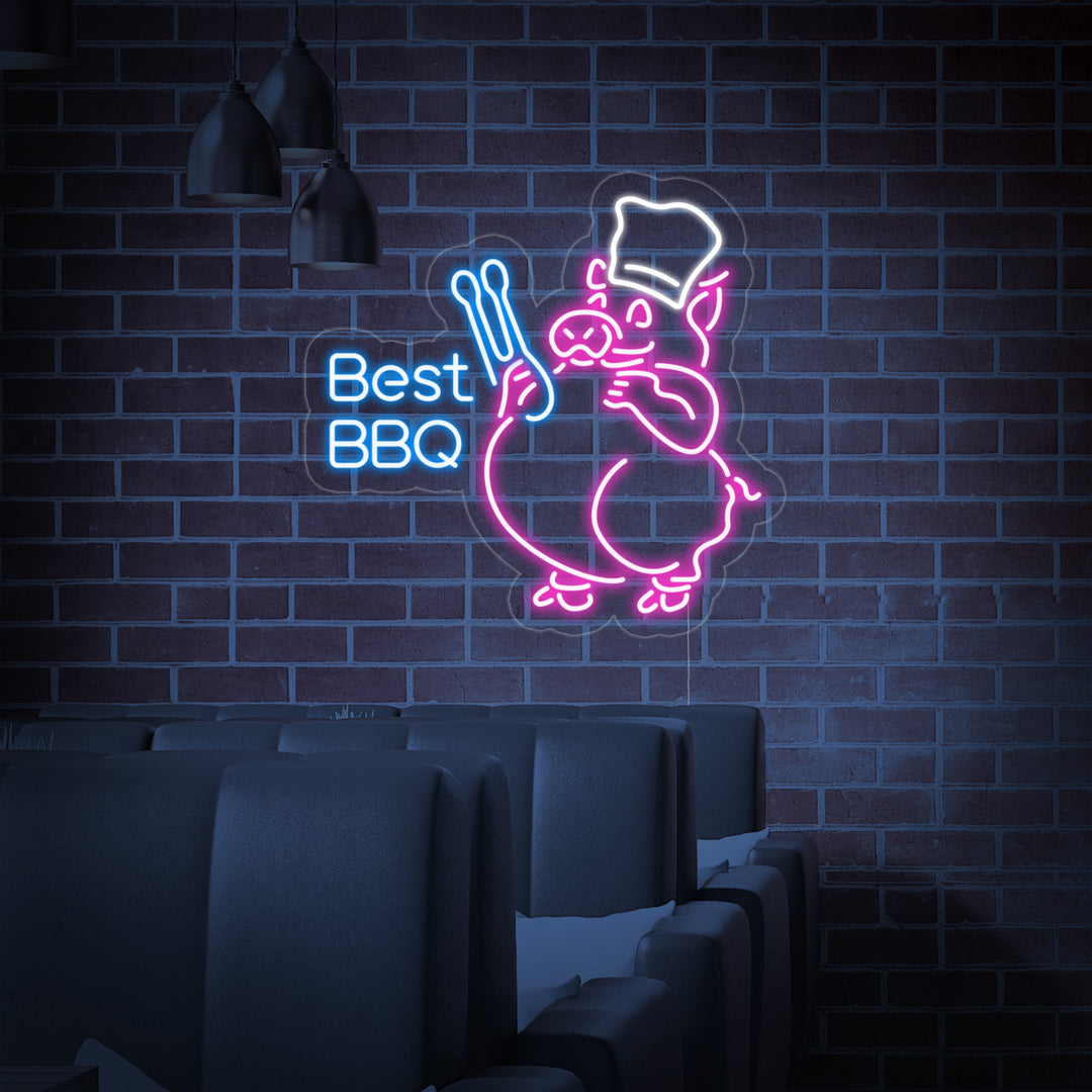 "Best BBQ" Insegna al neon