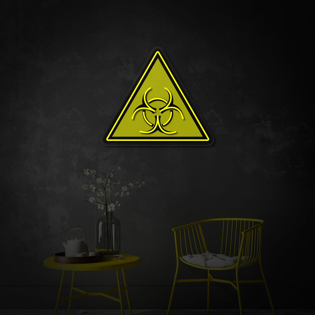 "Biohazard Warning Logo, show televisivo ispirato" Insegna al neon a LED stampata con UV