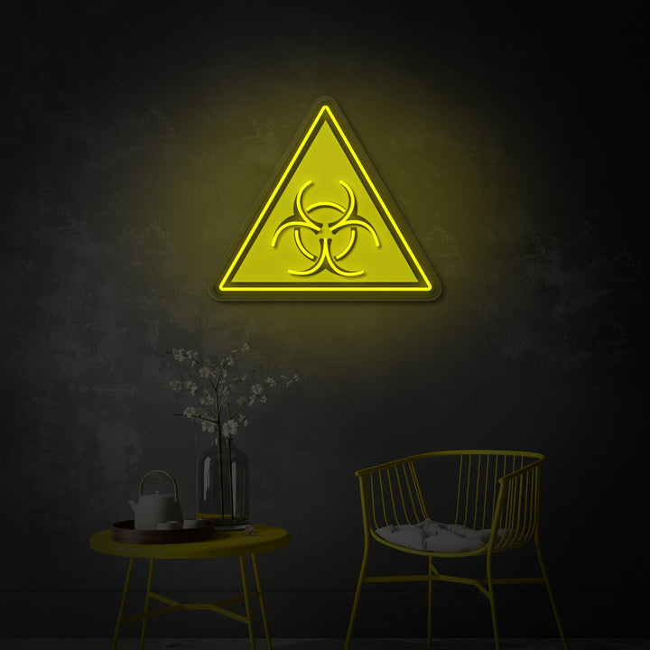 "Biohazard Warning Logo, show televisivo ispirato" Insegna al neon a LED stampata con UV