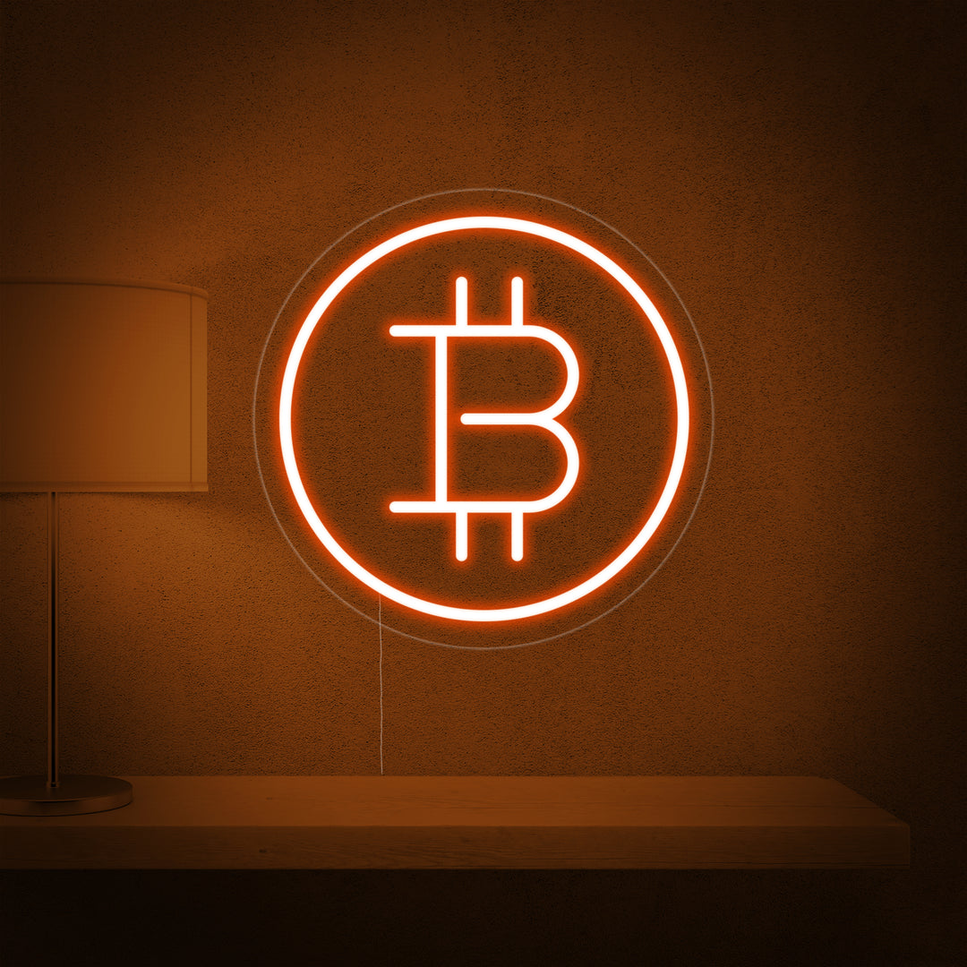 "Bitcoin" Insegna al neon