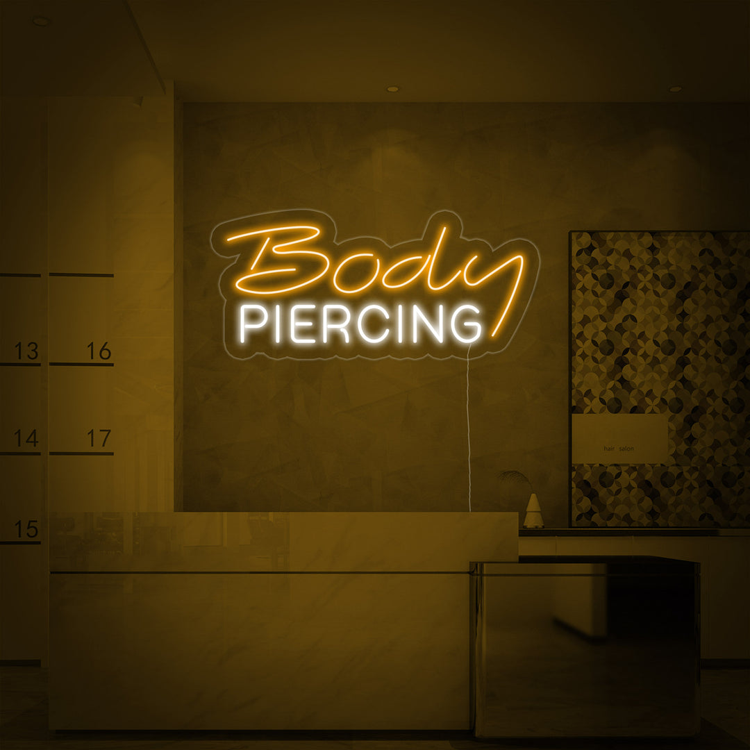 "Body Piercing" Insegna al neon