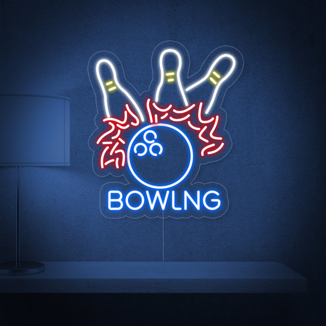 "Palla Da Bowling" Insegna al neon