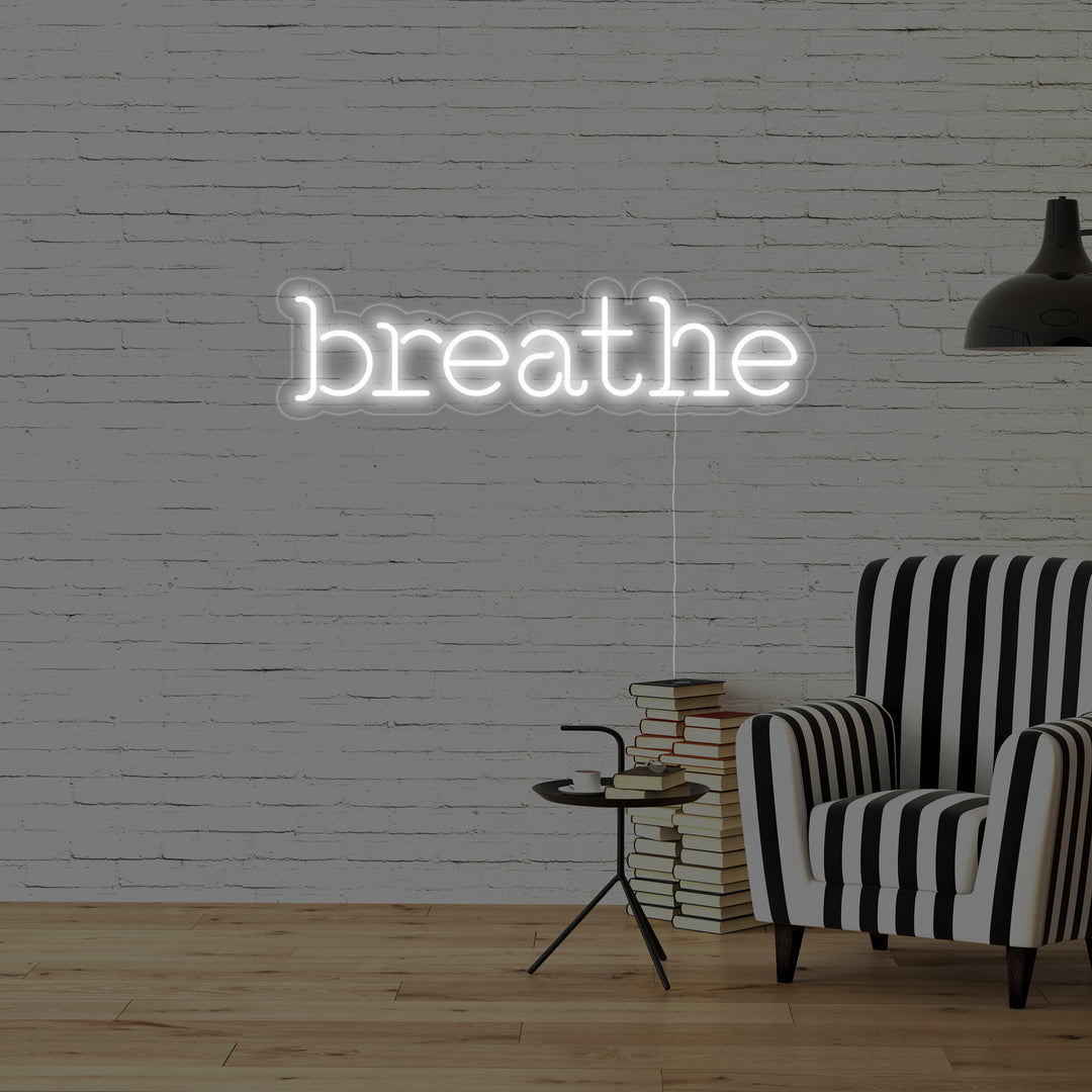 "Breathe" Insegna al neon