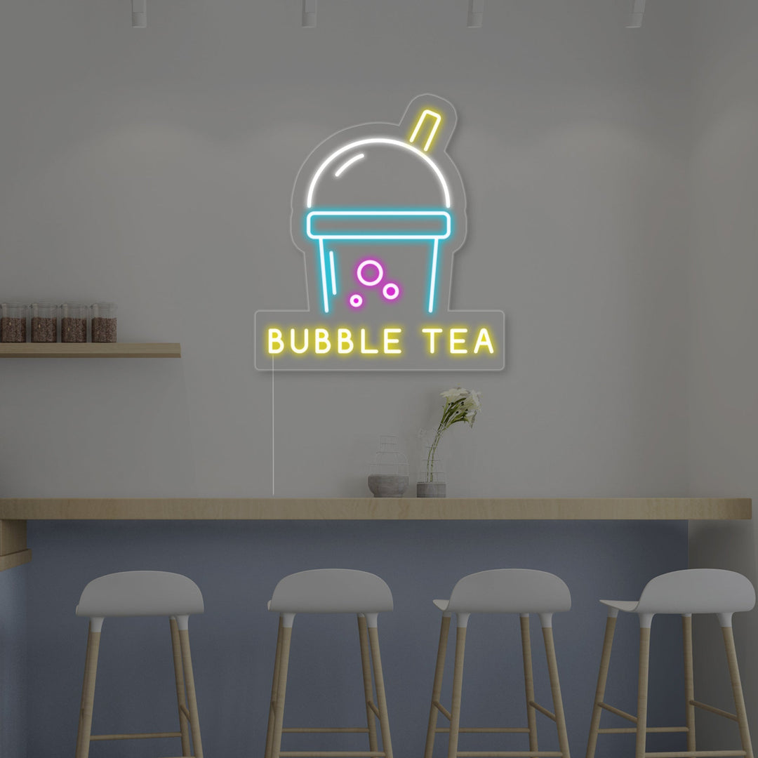 "Bubble Tea" Insegna al neon