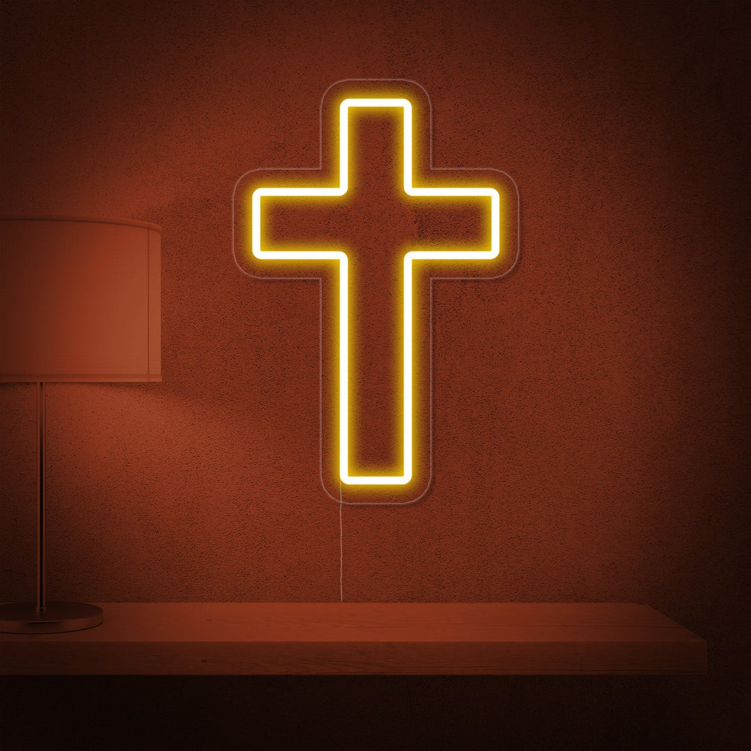 "Croce Cristiana" Insegna al neon