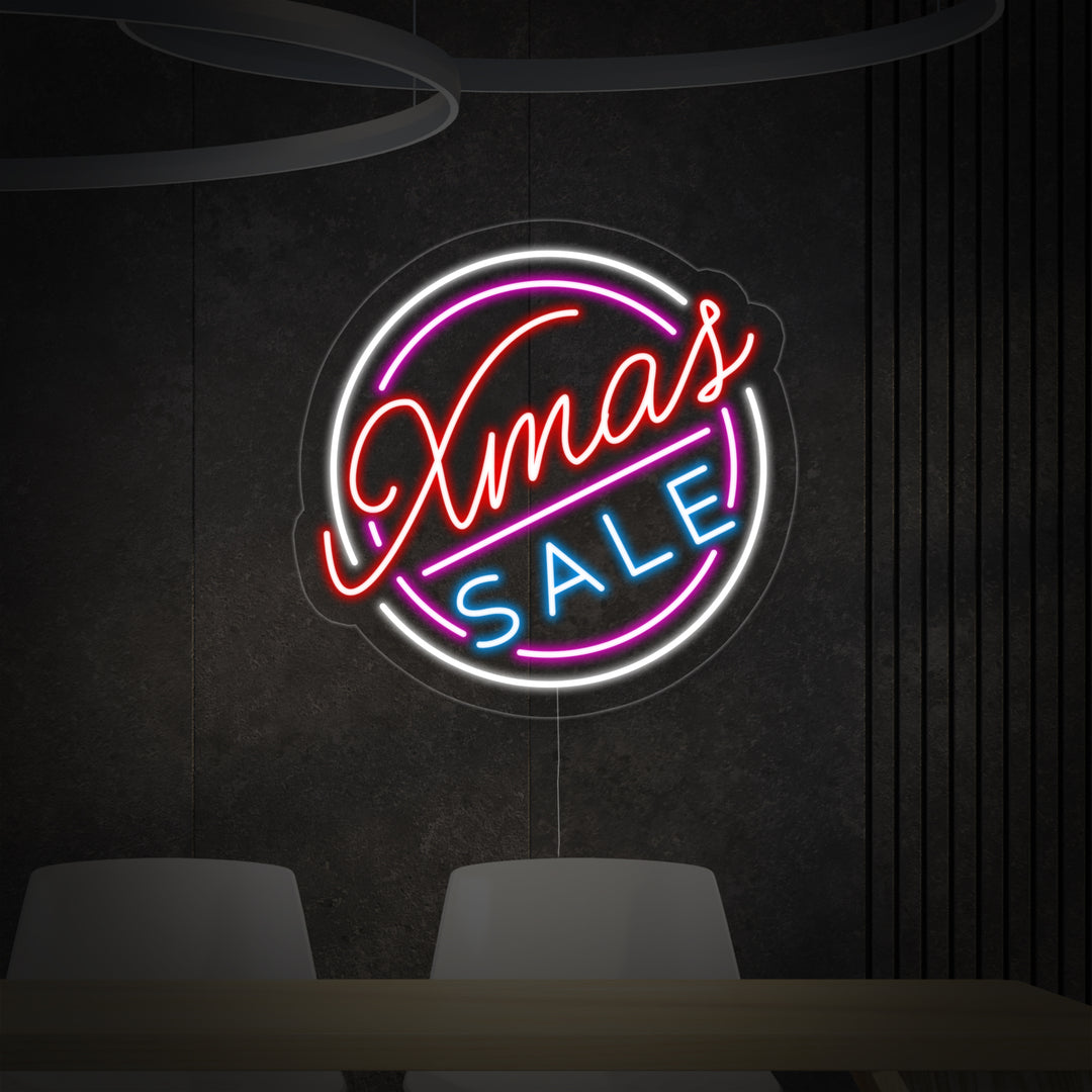 "Xmas Sale" Insegna al neon