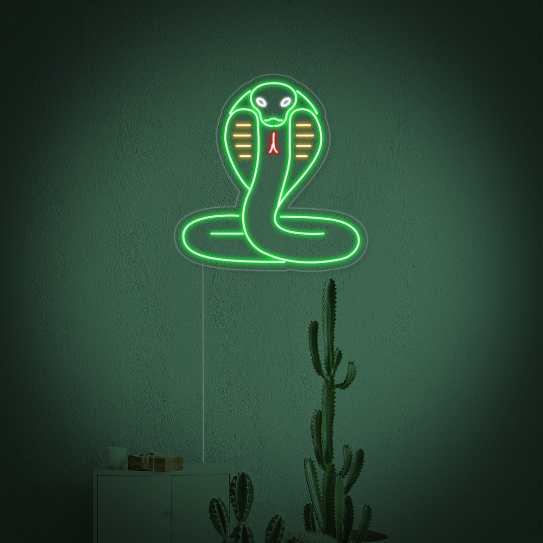 "Serpente Cobra" Insegna al neon