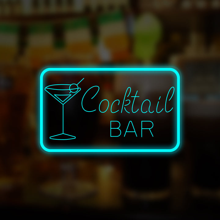 "Cocktail Bar, Cocktail" Mini Insegna al neon