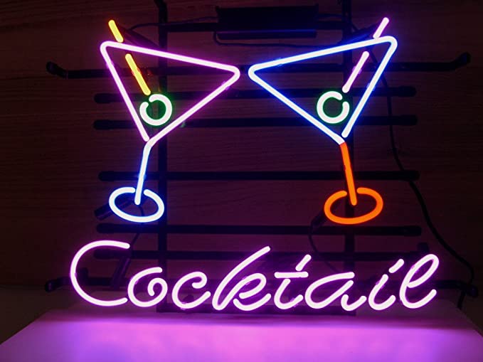"Cocktails, Martini" Insegna al neon
