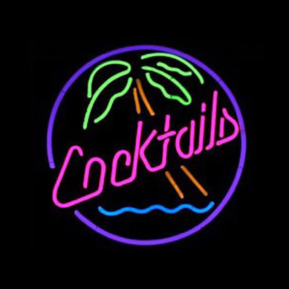 "Cocktails, Birra" Insegna al neon