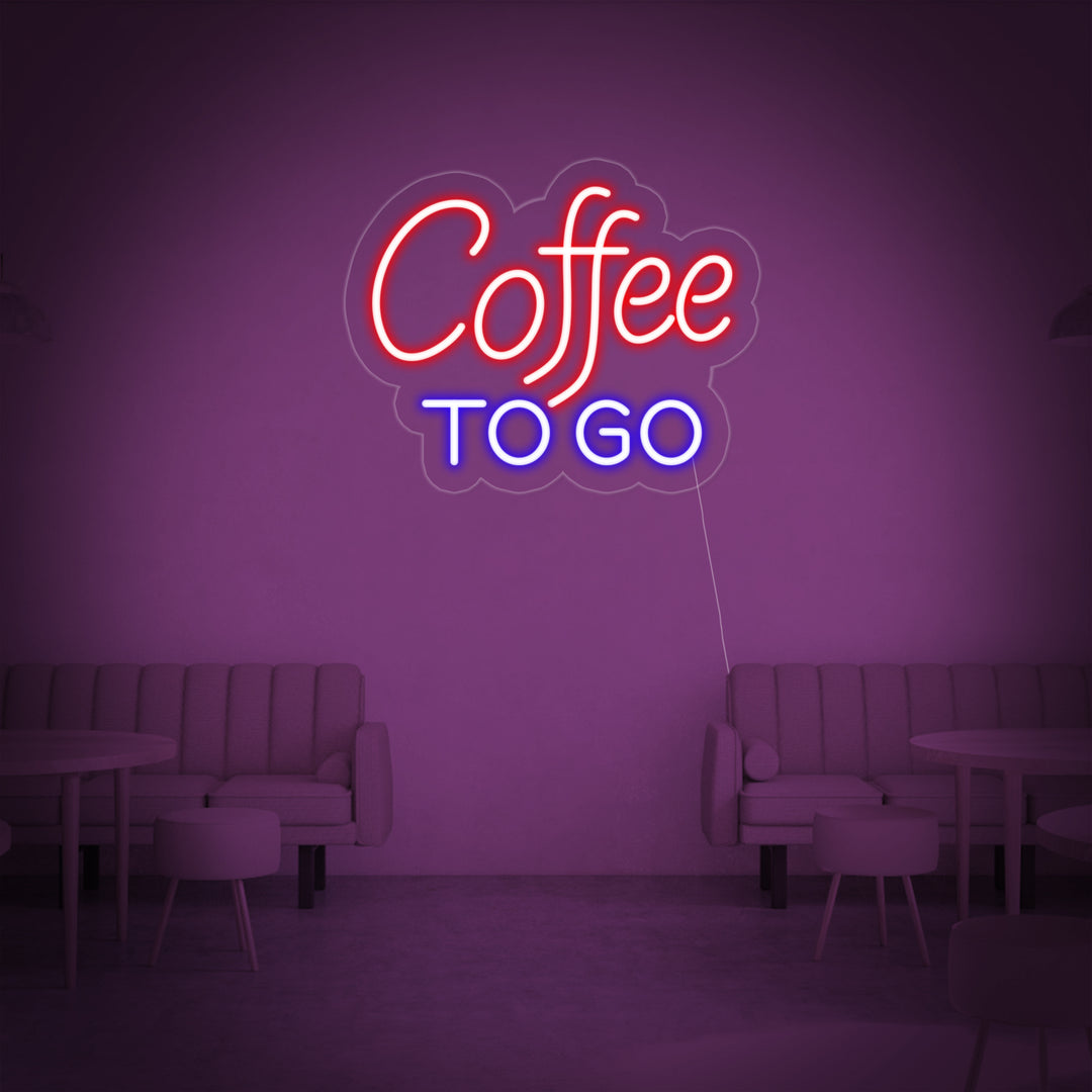 "Coffee To Go" Insegna al neon