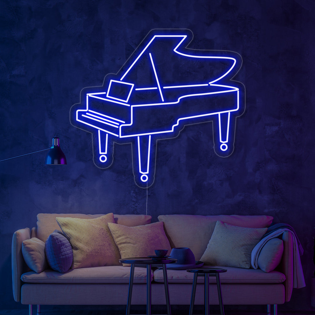 "Pianoforte A Coda" Insegna al neon