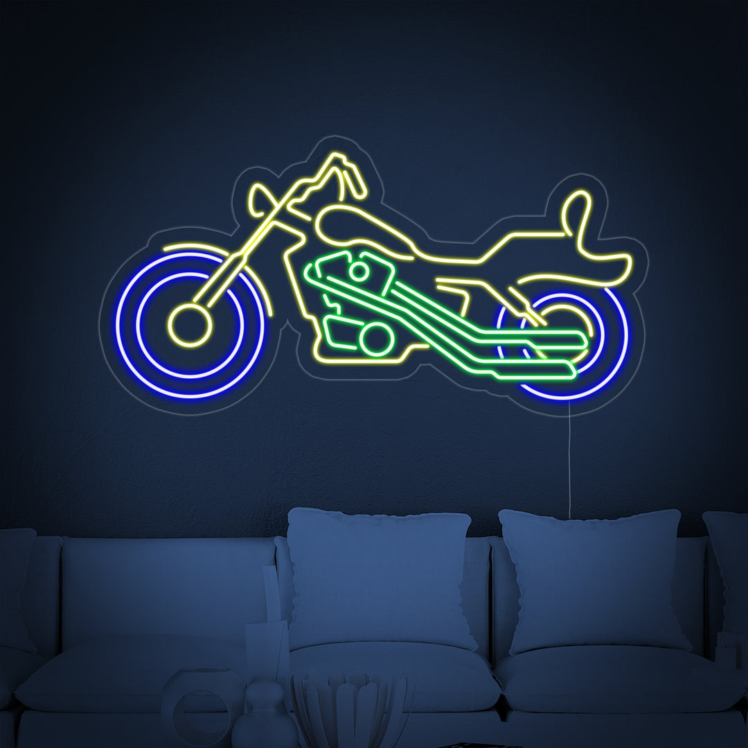 "Moto Cozyle Moto" Insegna al neon