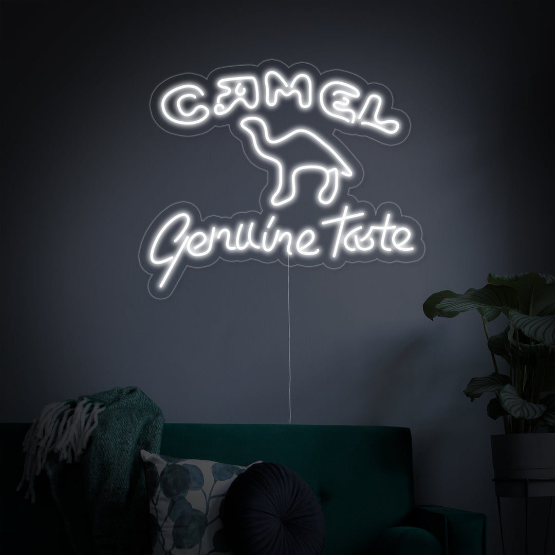"Camel Genuine Taste" Insegna al neon