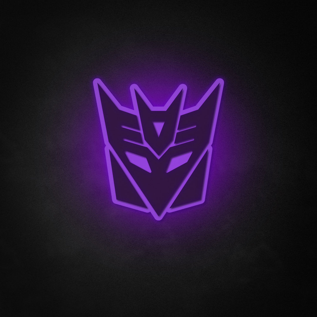 "Segno di Decepticons ispirato" Neon Like