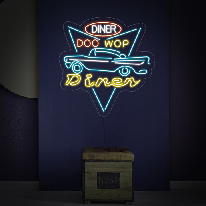 "Car Diner Drive Through" Insegna al neon