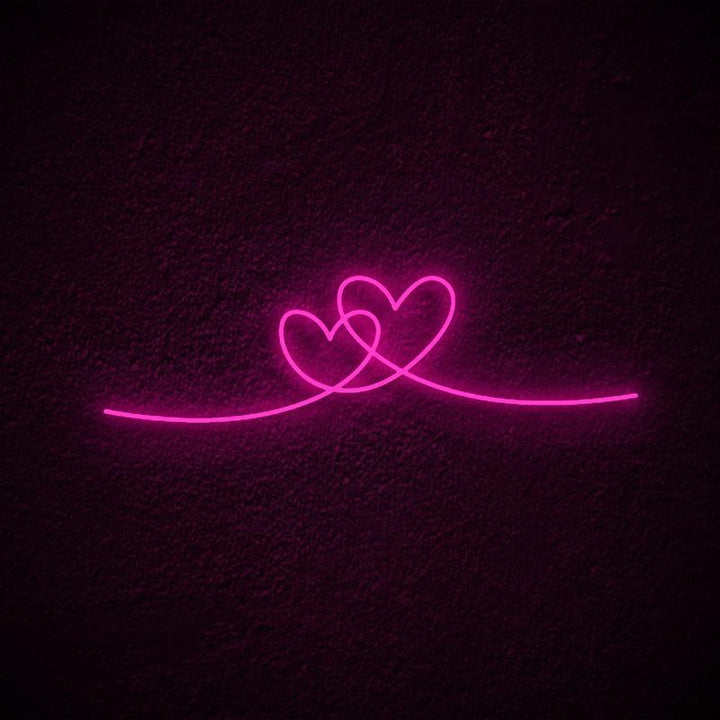 "Cuore Doppio" Insegna al neon