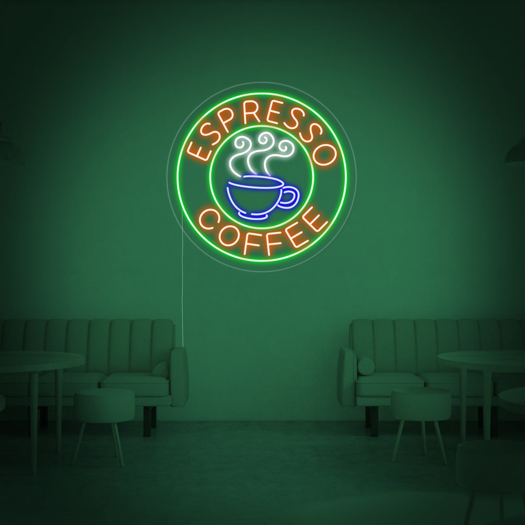 "Espresso Coffee" Insegna al neon