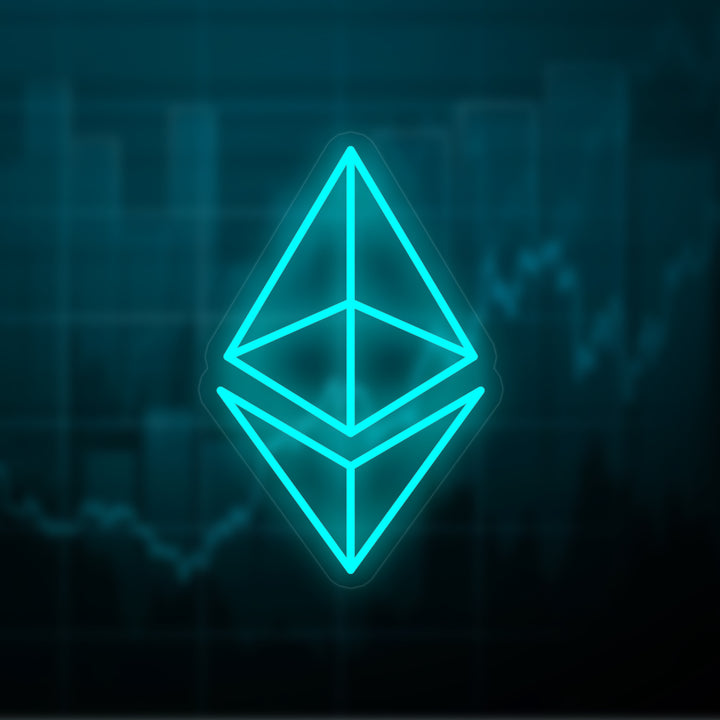 "Ethereum Eth" Insegna al neon