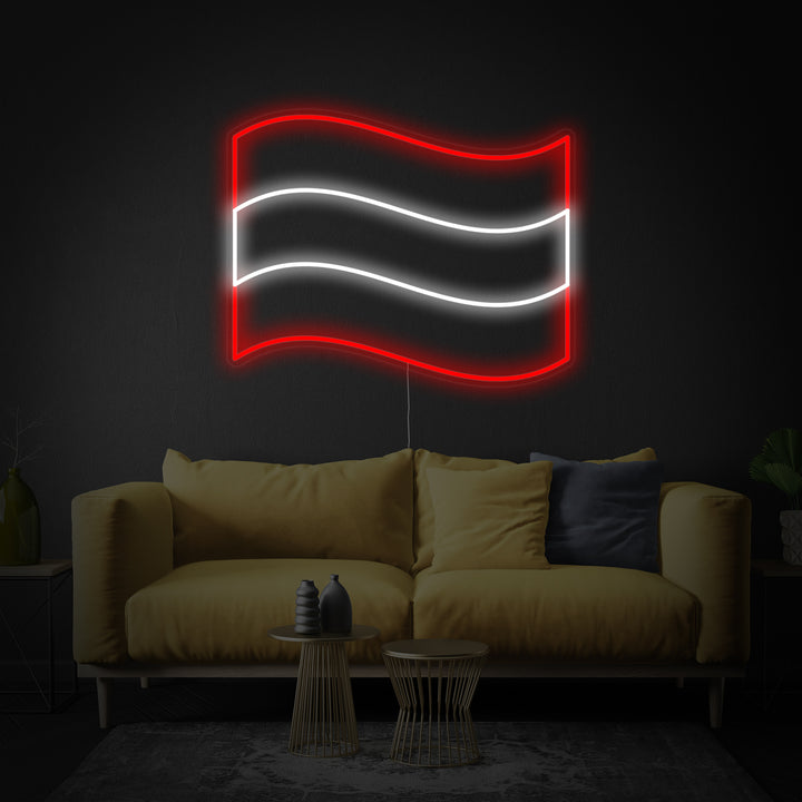 "Bandiera Dell'Austria" Insegna al neon