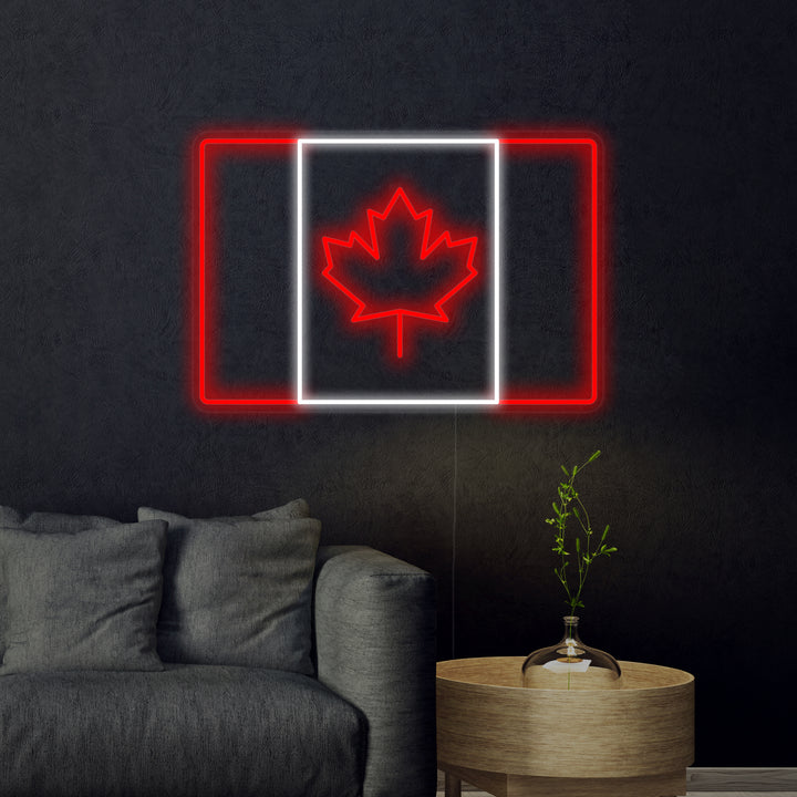 "Bandiera Del Canada" Insegna al neon