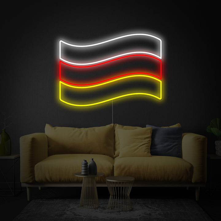 "Bandiera Della Germania" Insegna al neon