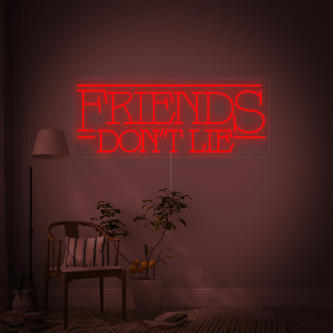 "Friends Dont Lie" Insegna al neon