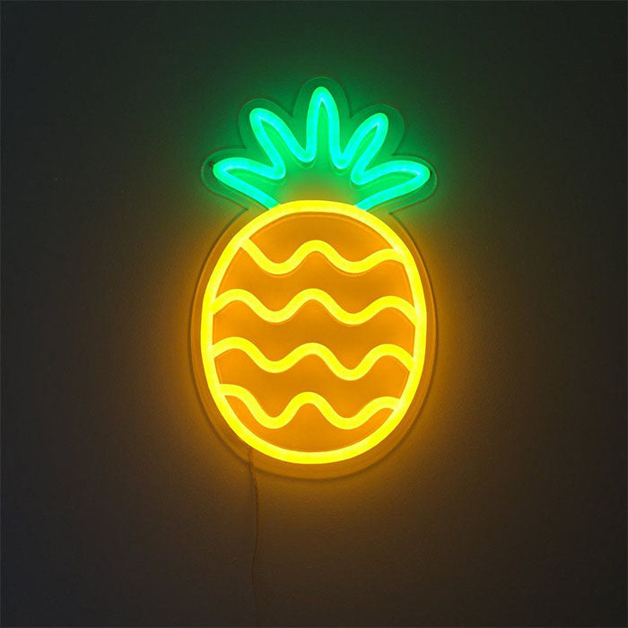 "Frutta Ananas" Insegna al neon