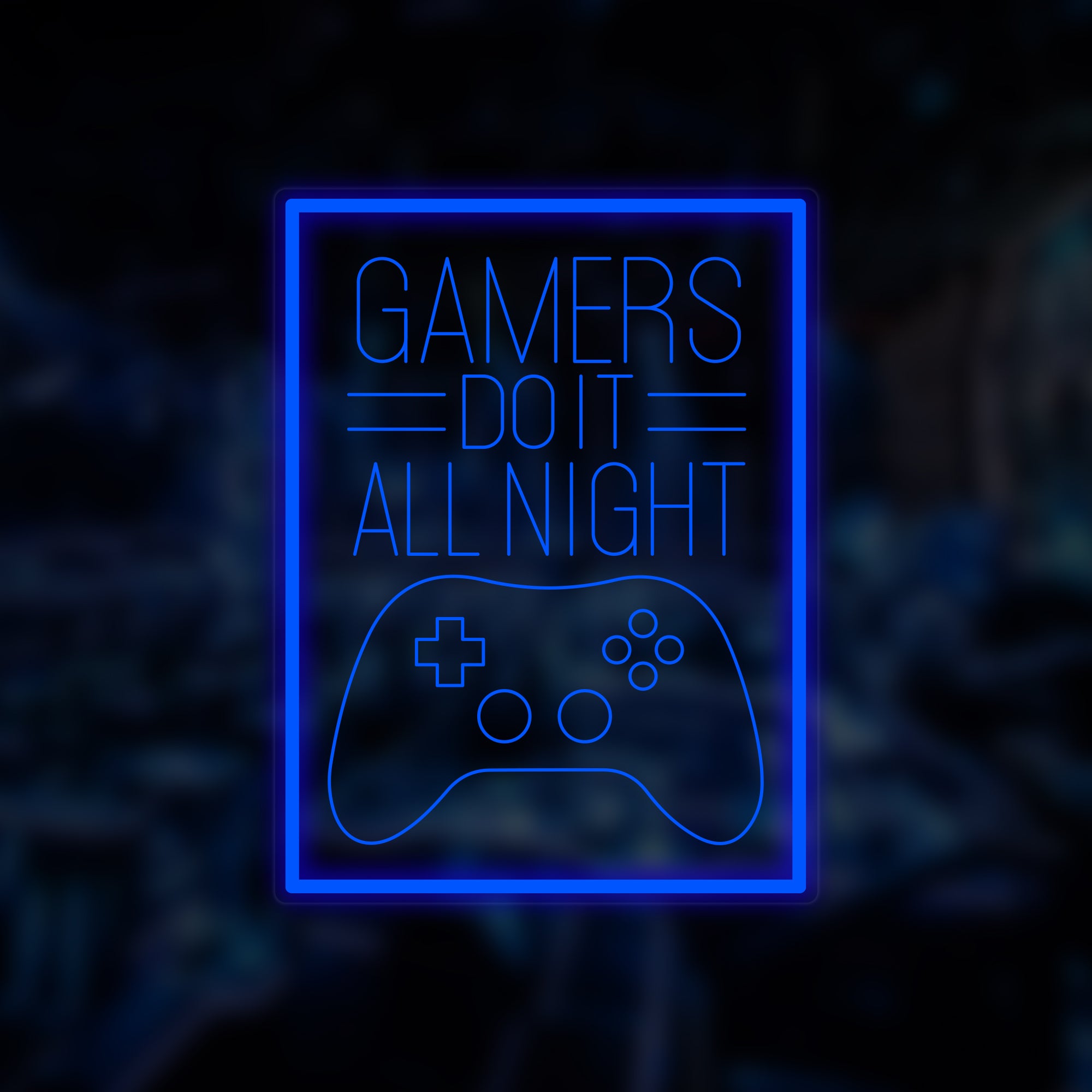 "Gamers Do It All Night" Mini insegna al neon