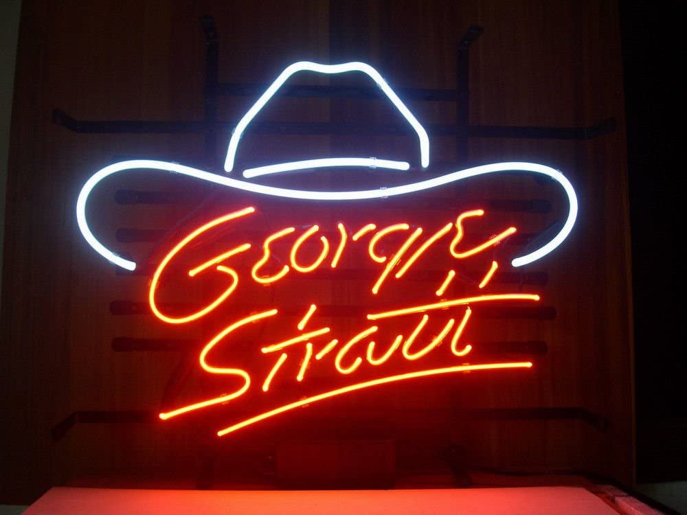"George Strait" Insegna al neon