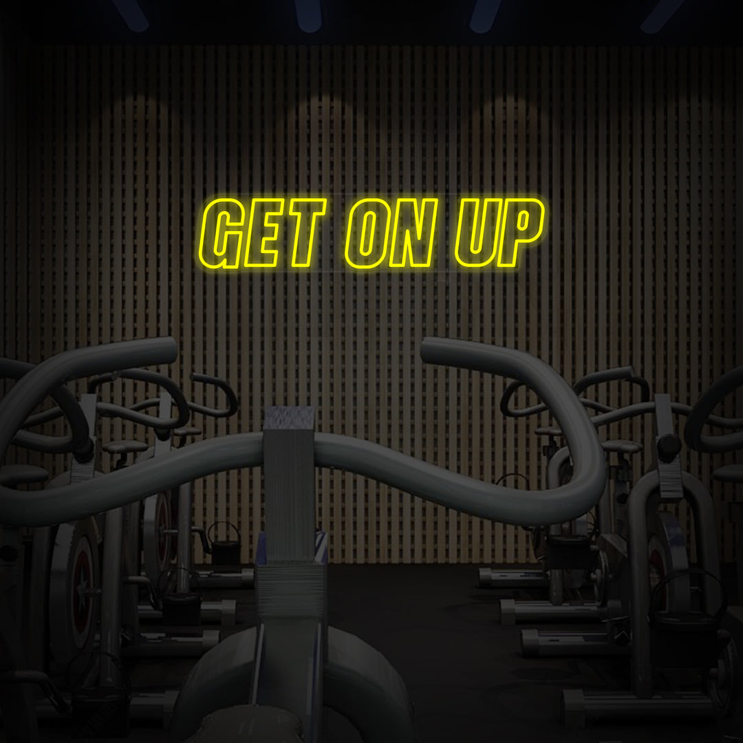 "Get On Up Palestra" Insegna al neon