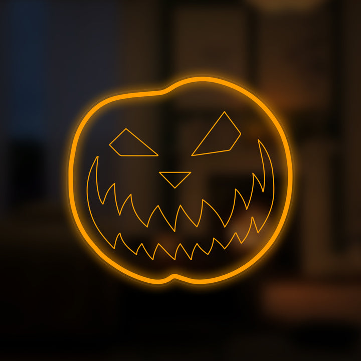 "Zucca Halloween" Insegna al neon In Miniatura